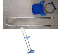 Support de bouteille d'oxygène portable - Chariot de transport de bouteilles de gaz en métal pour réservoirs de 10 L, 15 L, 20 L - Chariot à roulettes pour le stockage d'azote - Support fixe