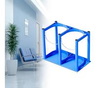 Support de Bouteille d'oxygène Portable pour Chevet, Petit Support de Bouteille d'oxygène avec chaîne, Support de Bouteille d'oxygène au Sol (L-39 cm/15,4") - Idéal pour Un Usage Domestique