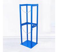 Support de bouteille d'oxygène robuste avec chaîne de protection réglable, support de rangement en acier pour bouteilles d'oxygène pouvant contenir 1, 2, 3, 4 ou 5 bouteilles, organisateur de bouteill