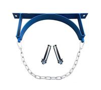 Support de bouteille d'oxygène simple Double support métallique avec vis hôpitaux maison blanc bleu(Blue,Twin)