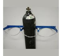 Support de bouteille d'oxygène Support de stockage de bouteille d'oxygène mural Support de bouteille d'oxygène avec chaîne de sécurité(L95cm(37 3/8"))