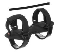 Support de Bouteille Vélo Noir en Nylon et Plastique à Sangle Réglable | Design à Bande Adhésive, Usage Polyvalent pour Cyclisme, Format Compact pour Montage Simple