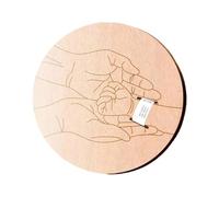 Support de bracelet de naissance en bois fait à la main pour nouveau-né Souvenir Photographie Annonce Tableau d'affichage Fait à la main