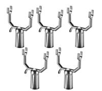 Support de branche d'arbre - Kit de 5 pièces en métal, piquets de jardin, rallonge réglable antirouille | Canne de jardin, support durable pour plantation en extérieur, vignobles, fleurs