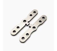 Support de bras avant en acier inoxydable argenté pour HPI Savage XS Flux 105673 41 x 3 mm