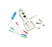 Support de bras de lecture en aluminium pour stylet AT3600L, support de cartouche plaqué or à 4 broches pour platine LP, compatible avec Panasonic, Pioneer, Denon, Reloop, finition noire argentée