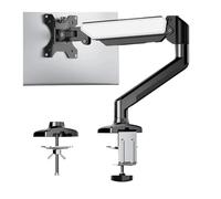 Support De Bras for Écran Unique, Mouvement Complet avec Rotation À 180° Et Rotation À 360° for Un Réglage Flexible, Support De Bureau(Silver)