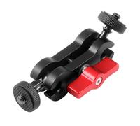 support de bras magique articulé 12mm Double rotule 1/4 ""vis pour DSLR caméra DV moniteur lumière trépied Live support de chaussure - Type Red Handle