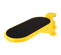 Support de Bras pour Bureau D’ordinateur, Accoudoir Pliable Jaune | PP, Angle Réglable, Fixation Latérale sans Perçage, Rangement Compact, pour Avant-bras au Bureau