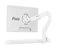 Support de Bras pour Moniteur Simple Pixio PS1S Wave Blanc - Compatible avec des moniteurs jusqu'à 32" et 19,8 lbs. Compatibilité VESA et Gestion des câbles intégrée.