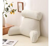 Support De Bras Robuste, Coussin De Lecture Pour Adulte, Oreiller De Dos Pour S'Asseoir Dans Son Lit, Oreiller De Lecture Avec Bras Et Poches, Lire, Se DéTendre Ou Regarder La TéLéVision(75x50x40cm)