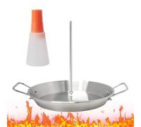 Support de brochette verticale en acier inoxydable pour brochettes de barbecue Al Pastor - Support de brochettes pour barbecue - Support pour brochettes de four brésiliennes