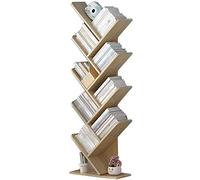 Support de brochure porte-revues étage simple en forme d'arbre porte-revues du sol au plafond Rack de rangement multicouche pour la maison Rack de propagande de bureau créatif (couleur : beige, taille