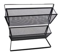 Support de brochure - Support de documentation pour affichage de catalogue | Organiseur durable à plusieurs niveaux avec base stable, support professionnel et porte-dépliants pour bureau, hôpital