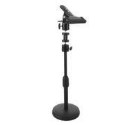 Support de Broderie Réglable en Métal Pince de Bureau Rotative | Débutants et Quilting, Base Ronde Antidérapante, Maintien Stable du Tissu, Noir