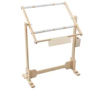 Support de broderie réglable en pin et PVC, Métier Grand Cadre de Broderie sur pied avec cadre à broder pour support de cadre de point de croix support pivotant 110 x 46 x 80 cm