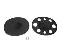 Support de brosse à cheveux rond en plastique pour brosse à cheveux, support de brosse à cheveux, cadre de rangement pour salon de coiffure (noir)