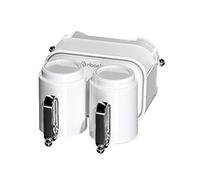 Support de brosse à dents amovible avec ventouses puissantes - Pas de perçage - Organisateurs de salle de bain nécessaires pour les environnements humides - Pas d'organisateurs de salle de bain