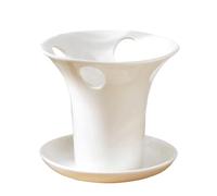 Support de brosse à dents, base drainante en céramique avec fentes stables | Support de brosse à dents pour peigne, rasoir, dentifrice, stylo, fournitures de bureau, dortoir à domicile, appartement
