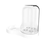 Support De Brosse À Dents, Compatible Avec Les Brosses À Dents Électriques Oral-B IO3, IO4, IO5, IO6, Support De Rangement For Têtes De Brosse EB17 Avec Bac À Poussière(White)