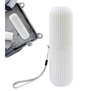 Support de brosse à dents de voyage : boîte de brosse à dents, support de brosse à dents portable portable à l'épreuve de la poussière avec couvercle | Organisateur de tasse de brosse à dents de