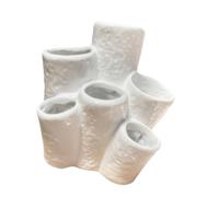 Support de brosse à dents électrique à 5 emplacements pour salle de bain, coiffeuse de salle de bain, étagère de rangement verticale imprimée 3D en ABS blanc pour espace d'évier partagé
