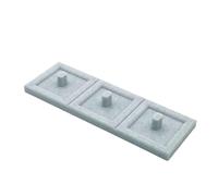 Support de brosse à dents électrique compatible avec les grandes marques, y compris plateau d'égouttement (marbre, triple)