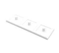 Support de brosse à dents électrique pour brosse à dents Oral B Braun avec plateau d'égouttement (blanc) (Triple)