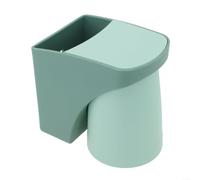 Support de brosse à dents mural pour salle de bain avec trous de drainage, installation sans perçage pour un montage simple et un usage domestique (vert)