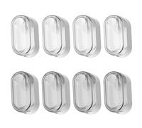 Support De Brosse À Dents Muraux En 8 Pièces, Fournitures De Stockage De Brosse À Dents, Accessoires De Brosse À Dents, Fournitures De Salle De Bain, Support De Brosse À Dents Auto-Adhésif.