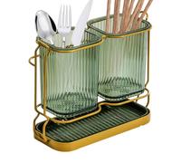 Support De Brosse À Dents - Suort De Rangement pour Cuillère Et Fourchette, Brosse À Dents Polyvalente, Nettoyage Pratique, Support De Baguettes De Rasoir pour Voyage, Camping, Comptoir, Dortoir, Do