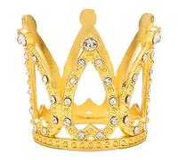 Support de brosse à nail art de la couronne en alliage en alliage en alliage de nail art stand pour outils d'ongle et accessoires de maquillage organisateur de stockage (Gold)