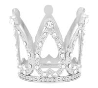 Support de brosse à nail art de la couronne en alliage en alliage en alliage de nail art stand pour outils d'ongle et accessoires de maquillage organisateur de stockage (Silver)