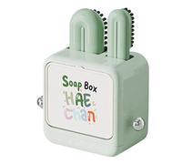 Support de brosse à récurer ergonomique de grande capacité, boîte à savon avec support mural, organisateur de rangement avec design durable, accessoire de nettoyage, station de brosse pour la maison