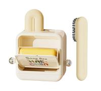 Support de brosse à récurer ergonomique de grande capacité, boîte à savon avec support mural, organisateur de rangement avec design durable, accessoire de nettoyage, station de brosse pour la maison