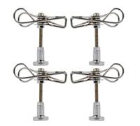 Support de brûleur à bobine, lot de 4 supports métalliques, support vertical avec rangement pour décoration de table, intérieur, jardin, cour, camping