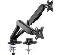 Support de bureau 2xLCD/LED Techly 17"-32" 2x(2-9kg) Amortisseur à gaz