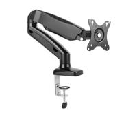 Support de bureau ART RAMM-L-15GD pour écran 13"-27" (33-68.6 cm), charge 6.5kg, VESA 75x75/100x100mm, réglage hauteur manuel, noir, métal