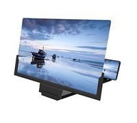 Support de Bureau avec écran agrandissant for Regarder des Films, vidéos, Lire ou projeter l'image Son téléphone(Black,14 inch)
