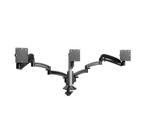 Support de bureau Chief Kontour K1C Triple 3x1 à colonne vissable, noir