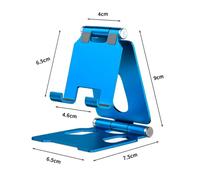 Support De Bureau De Téléphone Portable En Alliage D'aluminium En Métal Pour Iphone 13 14 Pro Support Paresseux Live Support De Téléphone Portable Pliant Portable.Sapphire.