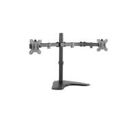 Support de Bureau Double Moniteur - LOGILINK - Bras Réglable - Acier Laminé à Froid - 13"-32" - Noir