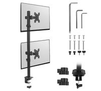 Support de bureau double vertical VESA 75x75 et 100x100 13-27" 9kg