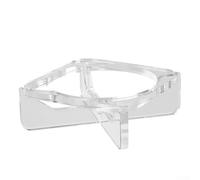 Support de bureau en acrylique transparent pour Mac Mini axé sur l'amélioration de la capacité de refroidissement et de l'accessibilité du bouton d'alimentation pour une station d'ordinateur soignée