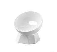 Support de bureau en silicone pour Echo Dot 5e et 4e génération, support de base antidérapant avec design surélevé pour un meilleur son (blanc)