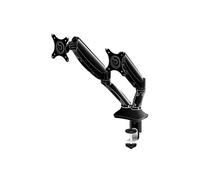 iiyama Support de bureau double moniteurs DS3002C-B1 – Réglages assistés, attache par pince – Noir