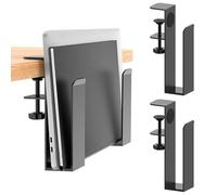 Support de bureau latéral pour ordinateur portable - Réglable - Support vertical pour ordinateur portable - Support latéral de bureau en métal