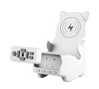 Support de bureau multifonction pour téléphone portable avec haut-parleurs compatibles Bluetooth pour téléphone 16 15 14 multifonction compatible Bluetooth