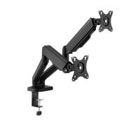 Support de bureau pivotant robuste Cabletech pour deux écrans