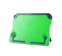 Support de bureau pliable portable pour partitions, livres de cuisine et tablettes avec angle réglable et construction en ABS stable pour une utilisation facile (vert)